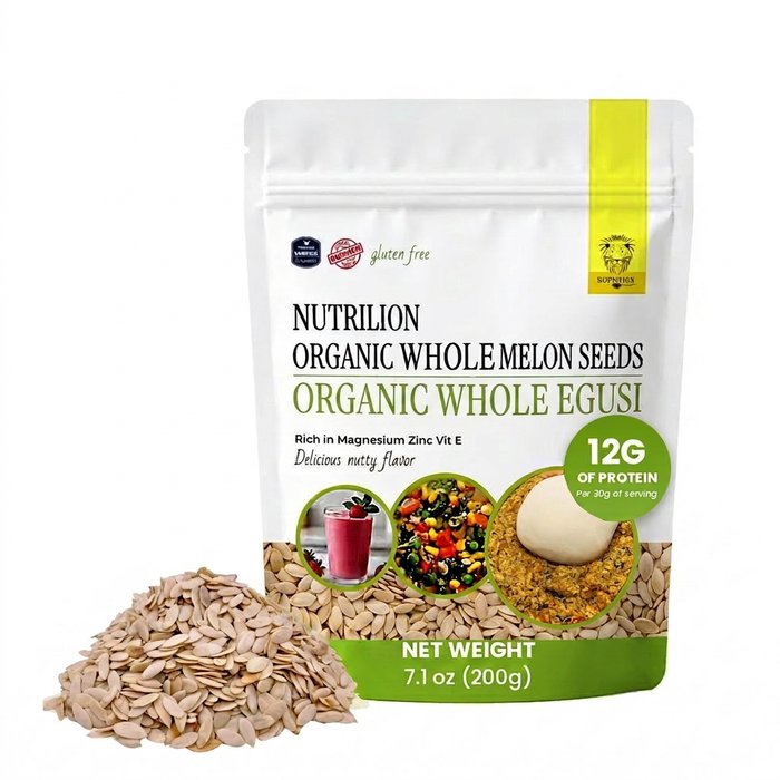 NutriLion Organic Whole Egusi packaging