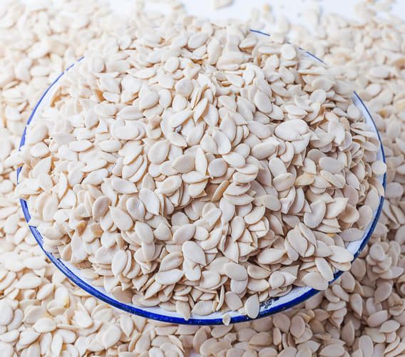 Whole egusi seeds ready for packing